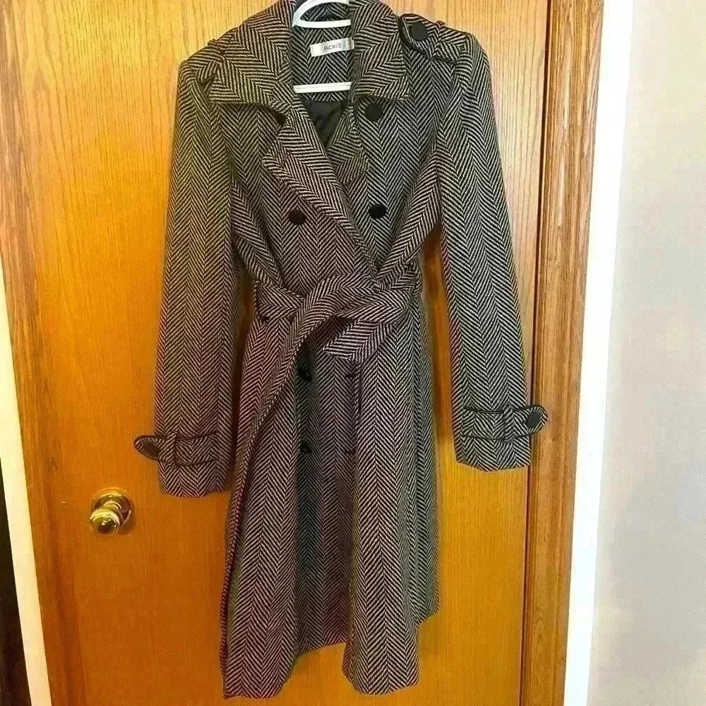 Beautiful Ricki’s WM XS herringbone pea coat - As always  Free Shipping!!!